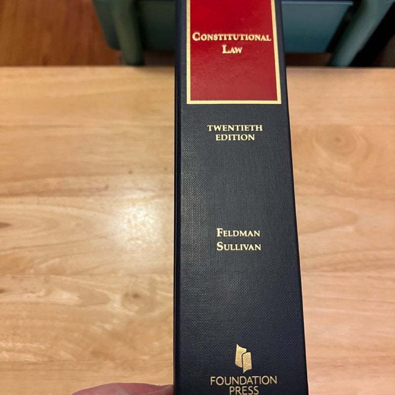 Constitutional Law (Twentieth Edition)