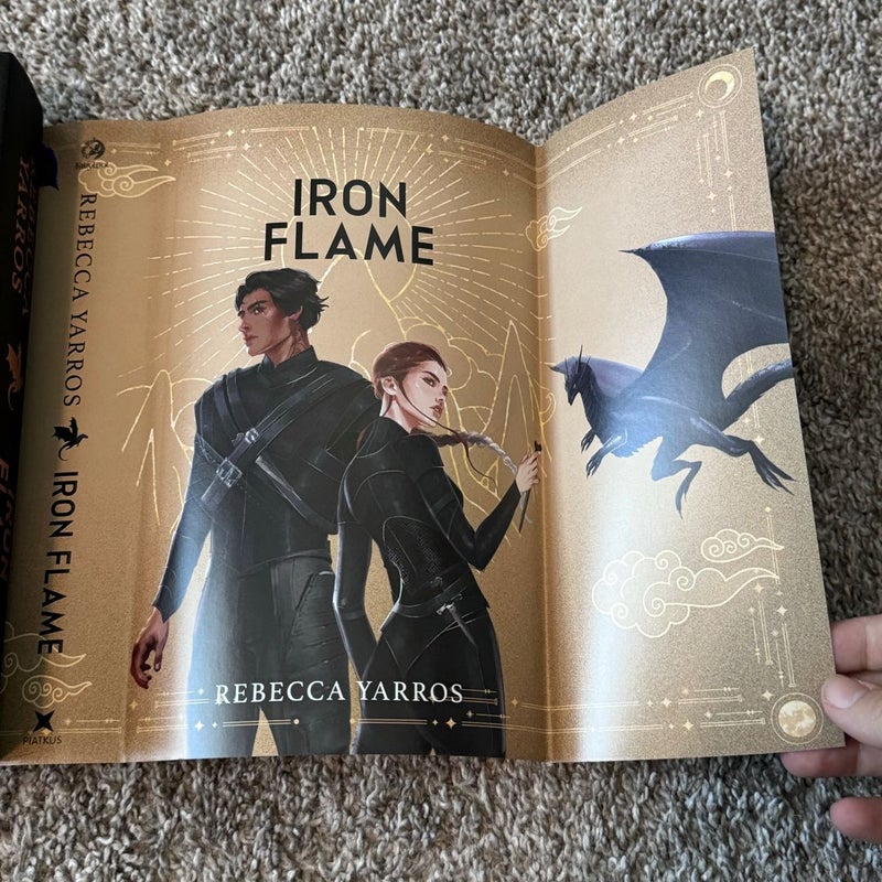 SIGNED Fairyloot Iron Flame by Rebecca Yarros w/ Fourth Wing Jacket included