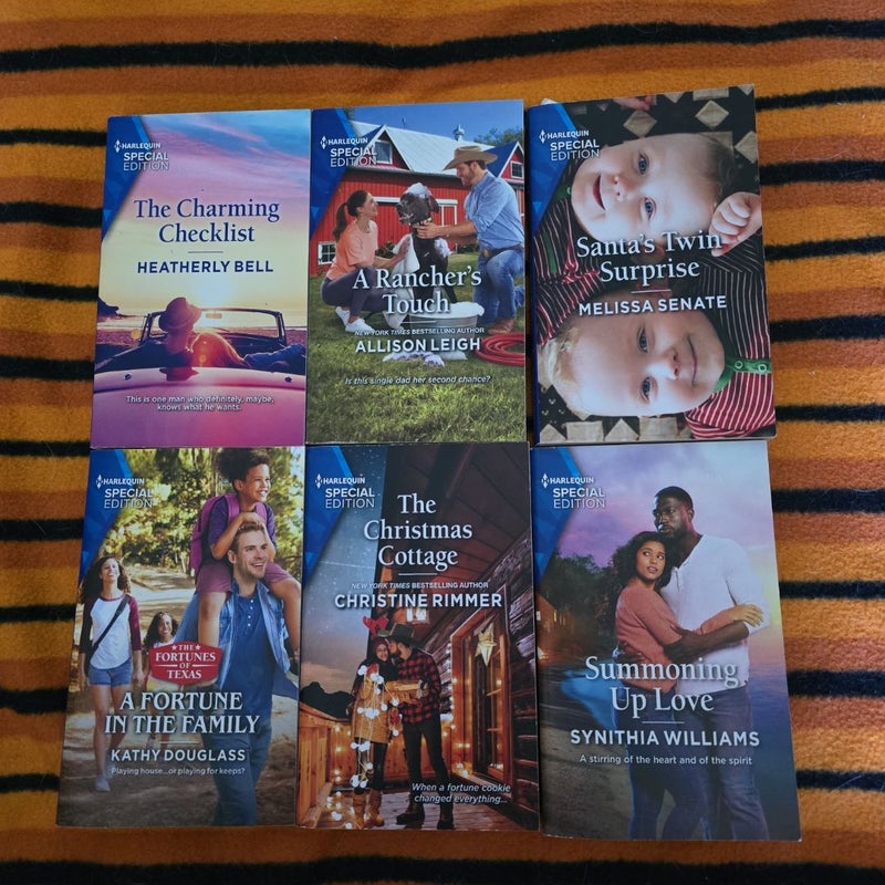 Lot of 6 Harlequin Special Edition Books