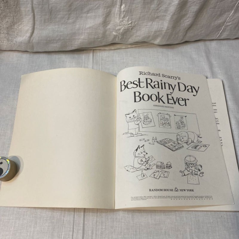 Richard Scarry's Best Rainy Day Book Ever by Richard Scarry