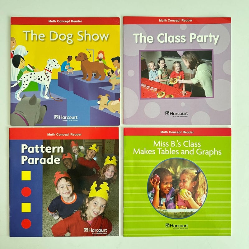Harcourt School Publishers Math Concept Readers Bundle, 8 Books