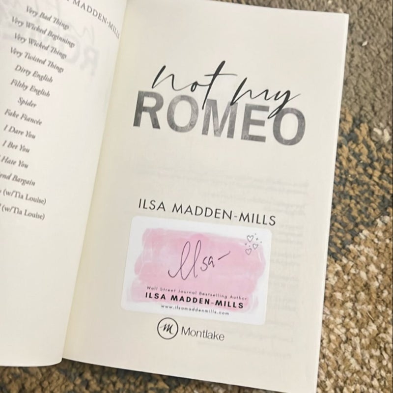 Not My Romeo & Not My Match *Double Signed Bookplate Bundle*