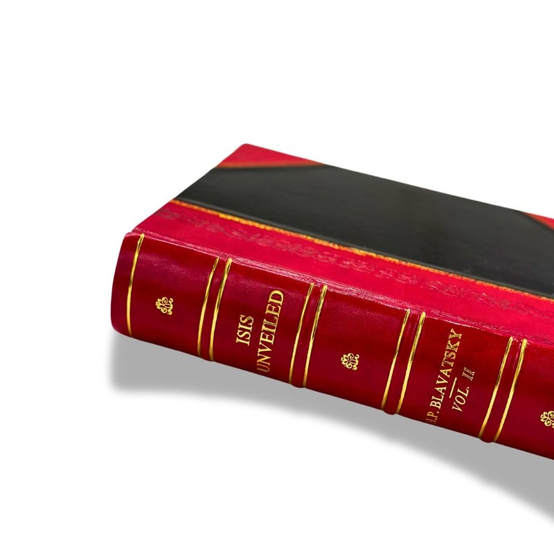 Isis Unveiled 2 Volumes In One, by HP Blavatsky Leather-Bound