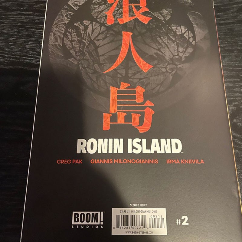 RONIN ISLAND # 2 Second Print VARIANT Comic Book Samurai Story Brand New