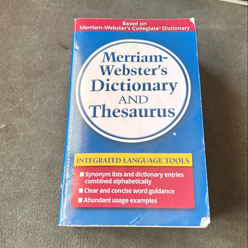 Merriam-Webster's Dictionary and Thesaurus