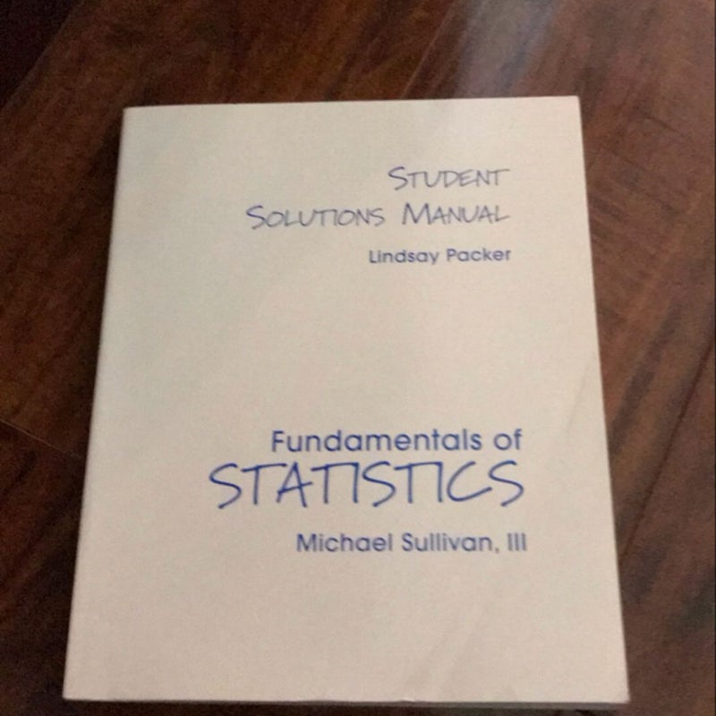 Fundamentals of Statisitcs Ssm