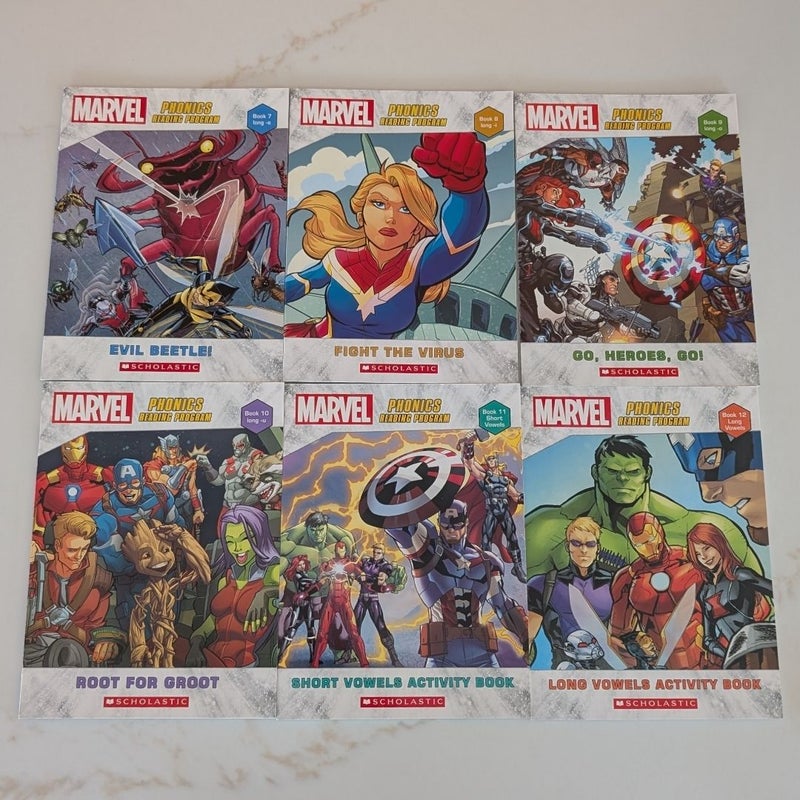 Marvel Phonics Reading Program Box Set - 12 Books