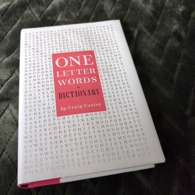 One-Letter Words, a Dictionary