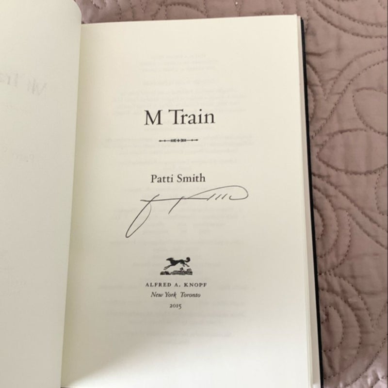 M TRAIN- SIGNED 1st/1st Hardcover!