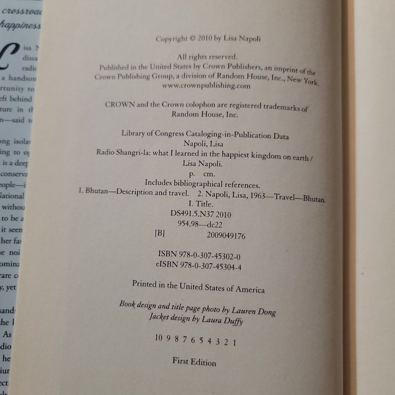 Radio Shangri-La (2010 First Edition)