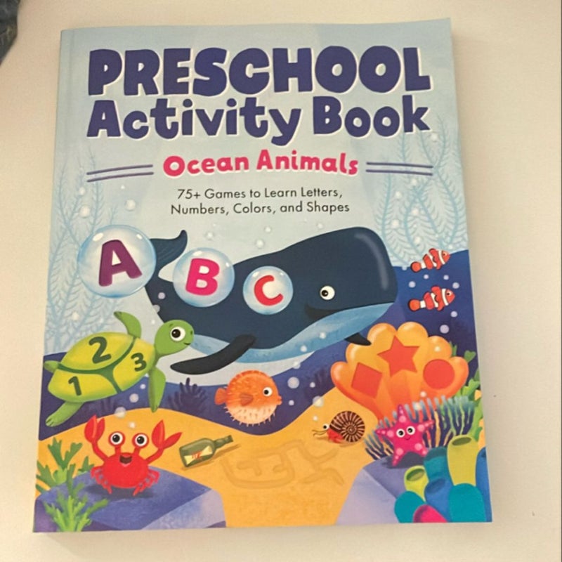 Ocean Animals Preschool Activity Book