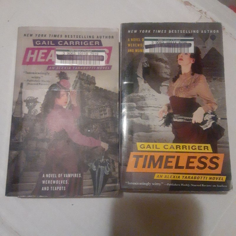 Heartless & Timeless ; 2x an Alexia Tarabotti novel lot, books 4 & 5