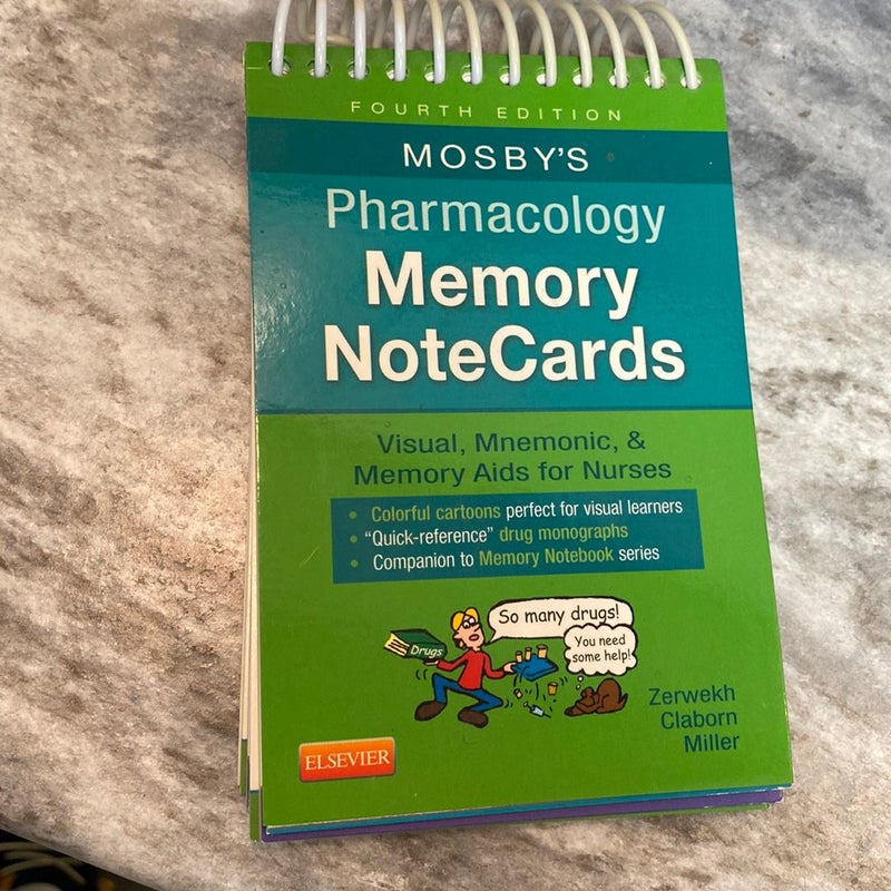 Mosby's Pharmacology Memory NoteCards