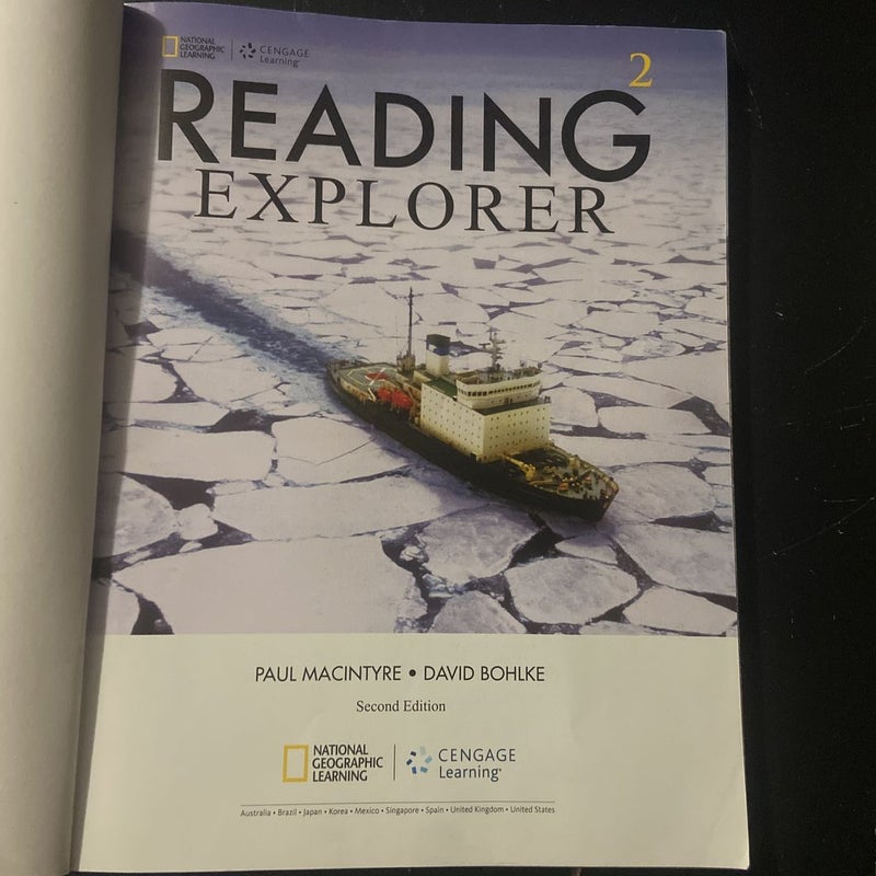 Reading Explorer 2 with Online Workbook