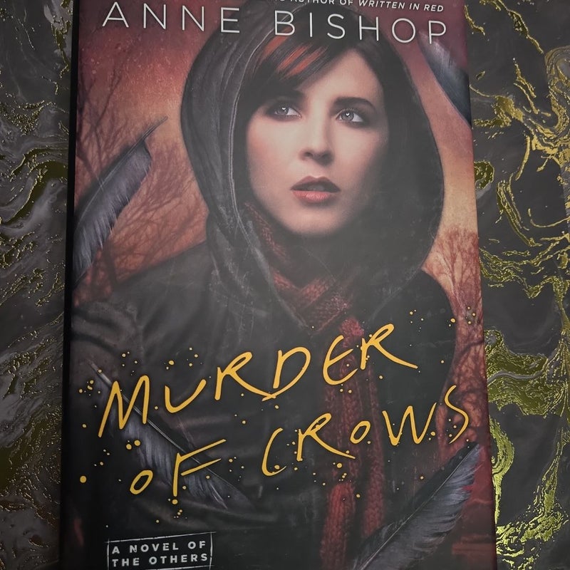 Written red, murder of crows, vission in silver, marked in flesh, etche in bone