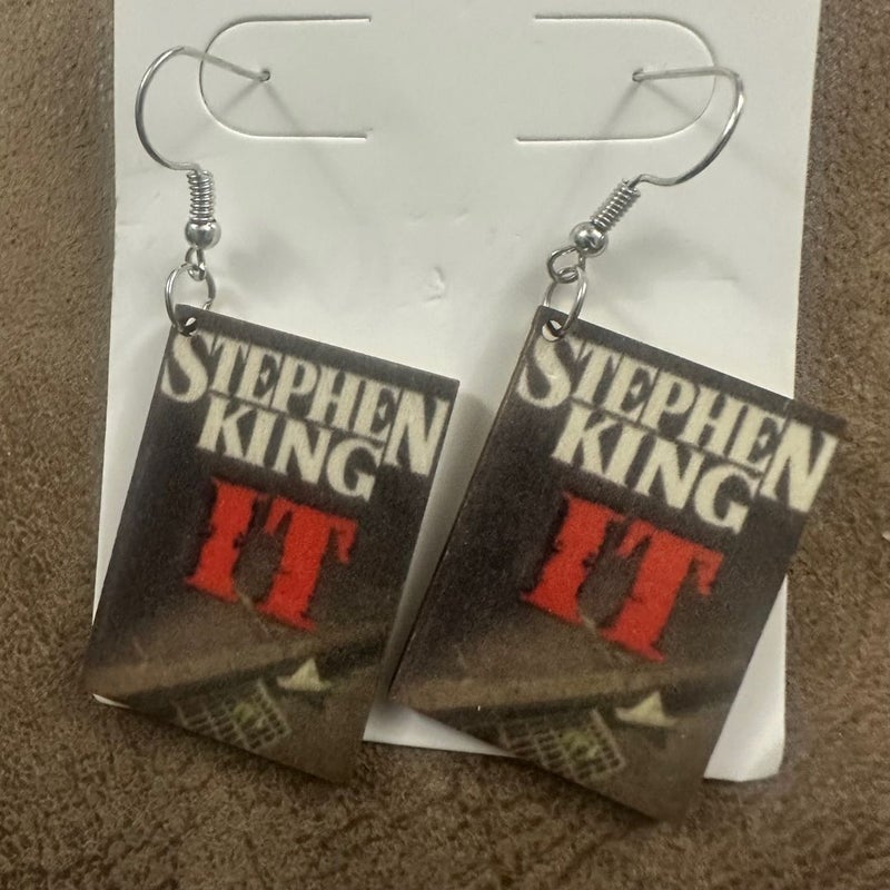 Brand NEW! Stephen King IT Bookish Earrings