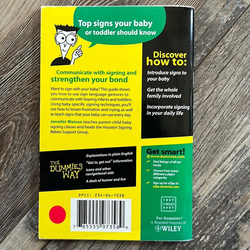 Baby Signing for Dummies