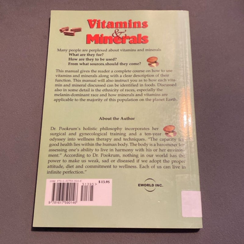 Vitamins and Minerals from A to Z