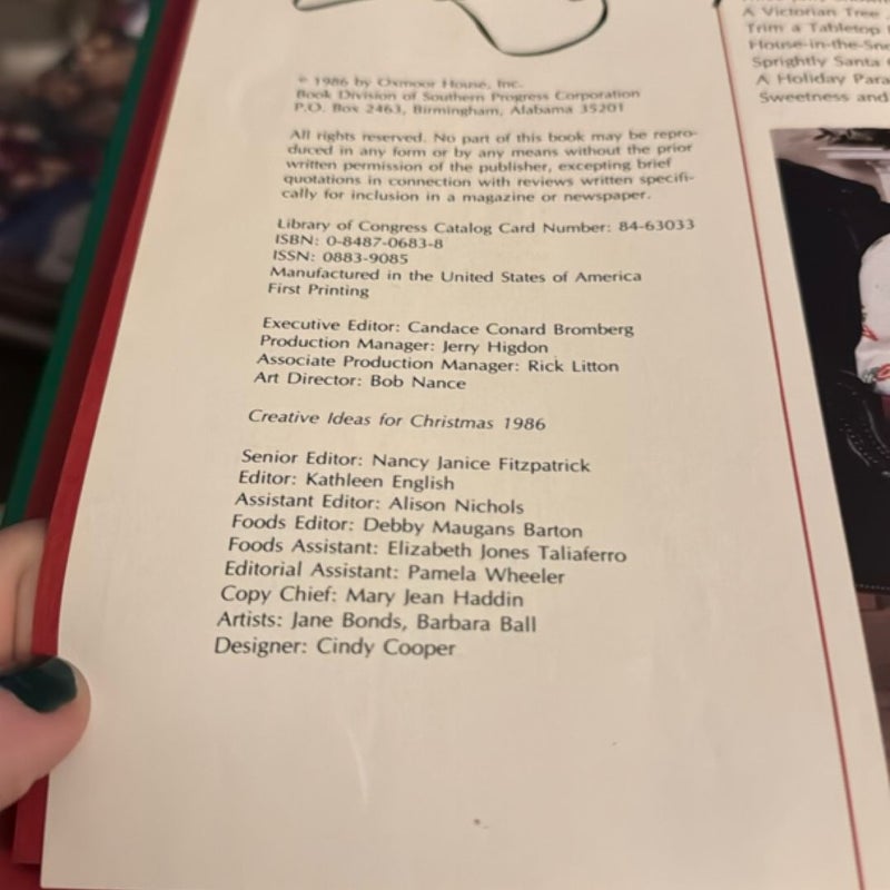 Creative Ideas for Christmas 1986