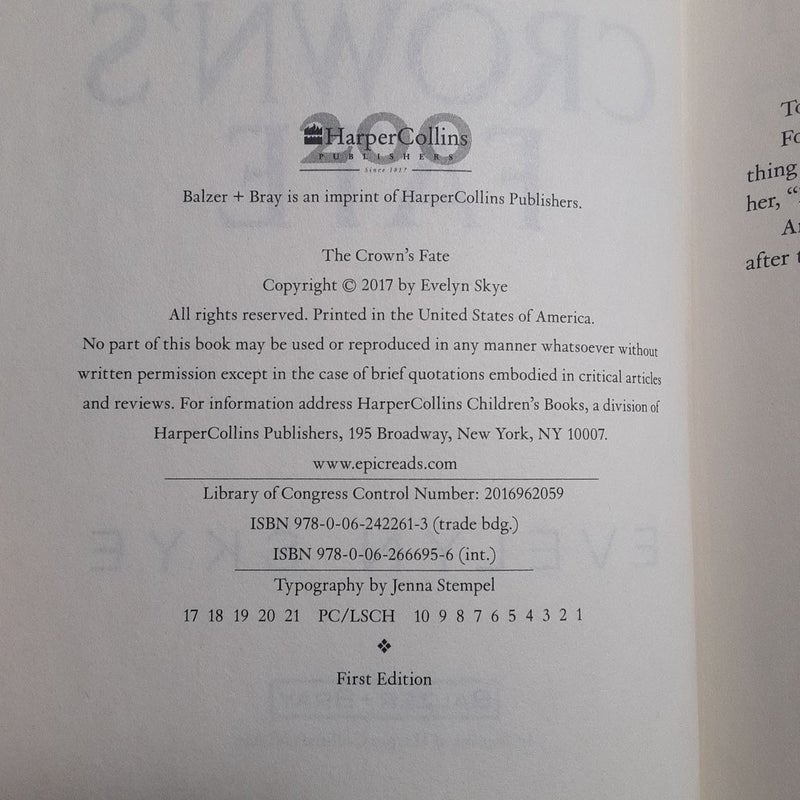 (First Edition) The Crown's Fate