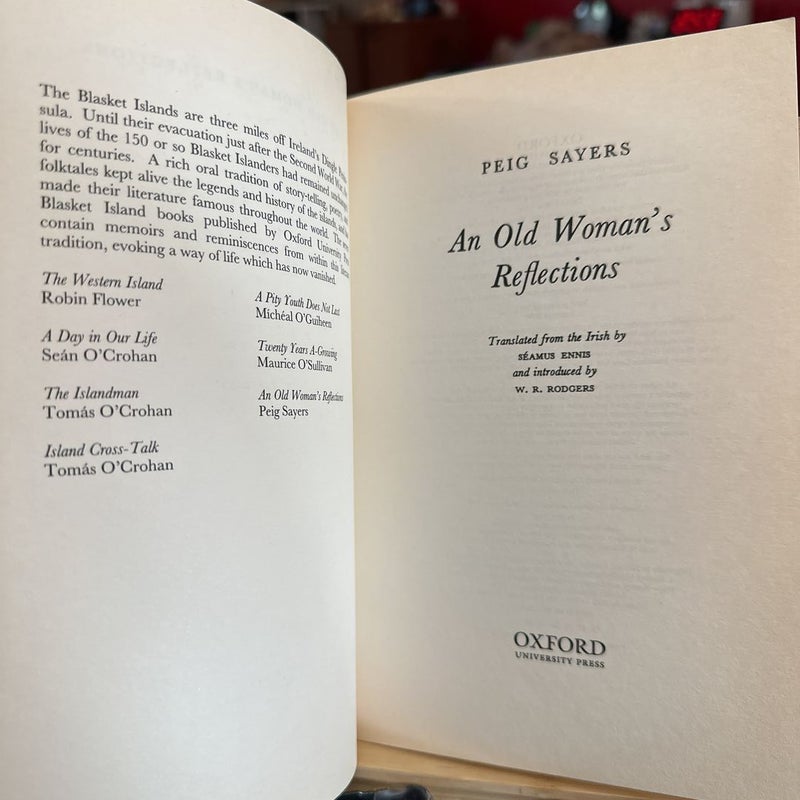 An Old Woman's Reflections