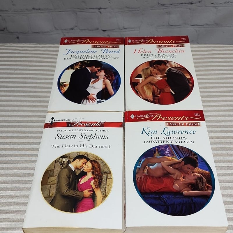 Harlequin Presents book lot