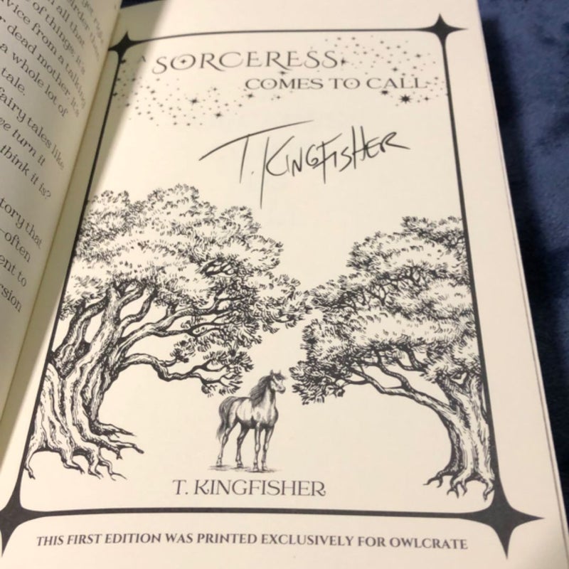 A Sorceress Comes to Call SIGNED NEW Owlcrate Sprayed Edges 