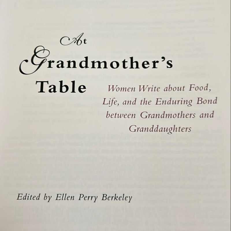 At Grandmother’s Table