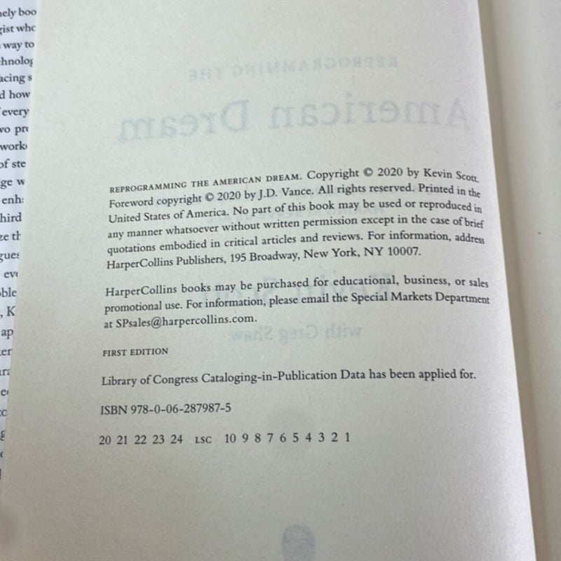 Reprogramming the American Dream