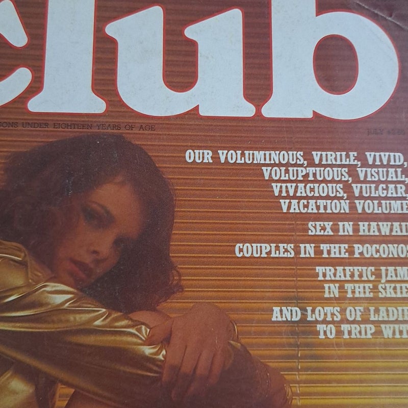 Club magazine vintage good condition adults only please