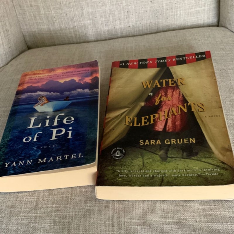 Water for Elephants (+ free bonus book Life of Pi by Yann Martel)