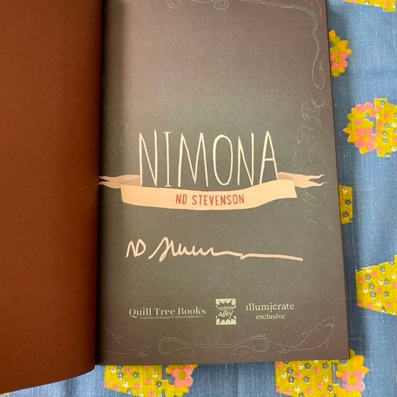 Nimona Signed Special Edition Illumicrate/Afterlight 