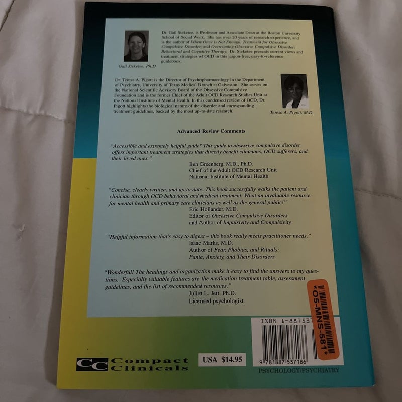 Obsessive Compulsive Disorder by Gail Steketee, Paperback | Pangobooks