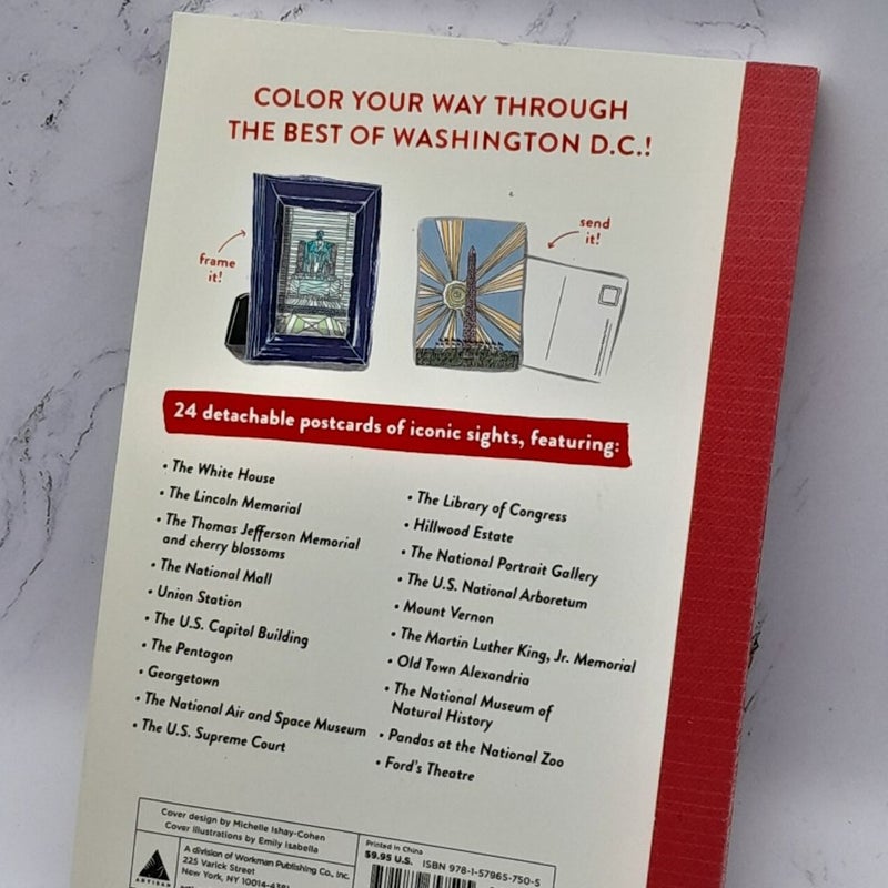 Iconic Washington D. C. Coloring Book