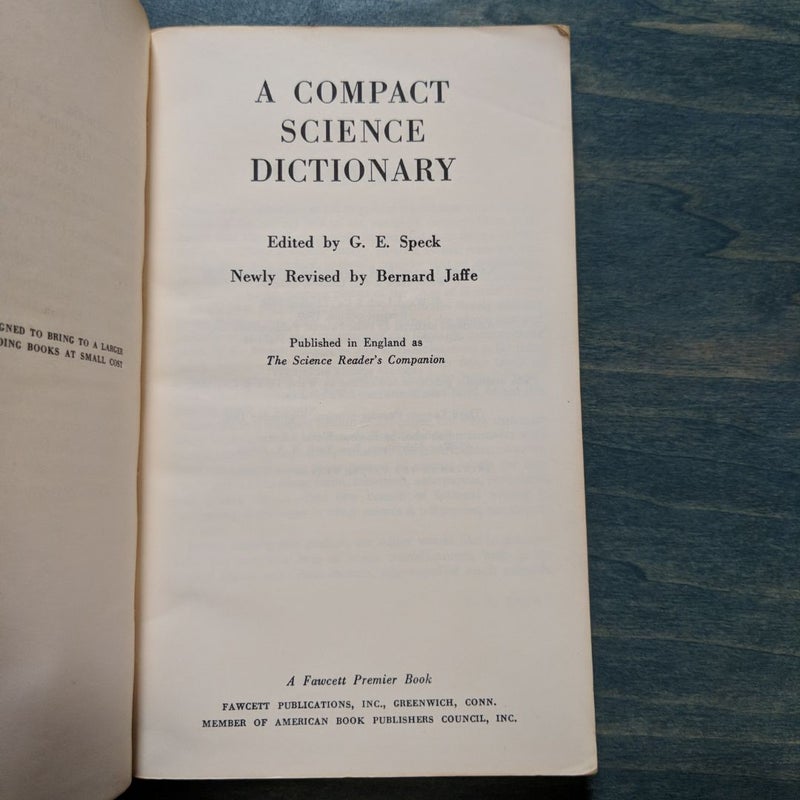 A Compact Scence Dictionary