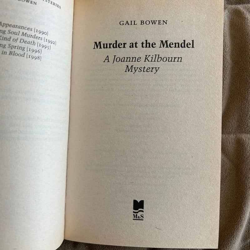 Murder at the Mendel  1375