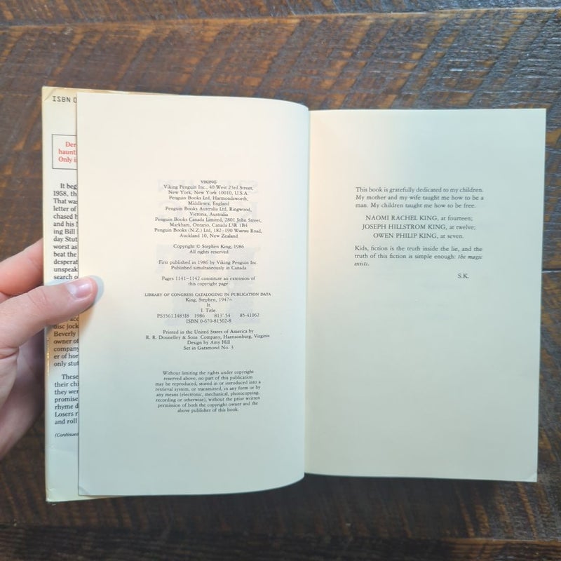 It -1st Edition/1st Printing