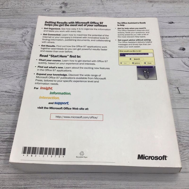 Getting Results With Microsoft Office 97