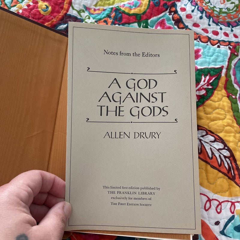 A God against The Gods by Allen Drury , Paperback | Pangobooks