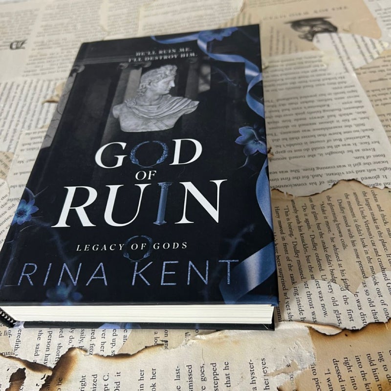 God of Ruin by Rina Kent Original indie oop discreet special edition signed