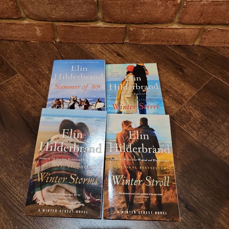 Set of 4 Elin Hilderbrand Novels...Summer of '69, Winter Street, Winter Storms, Winter Stroll