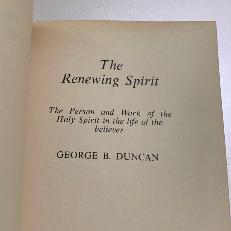 The Renewing Spirit