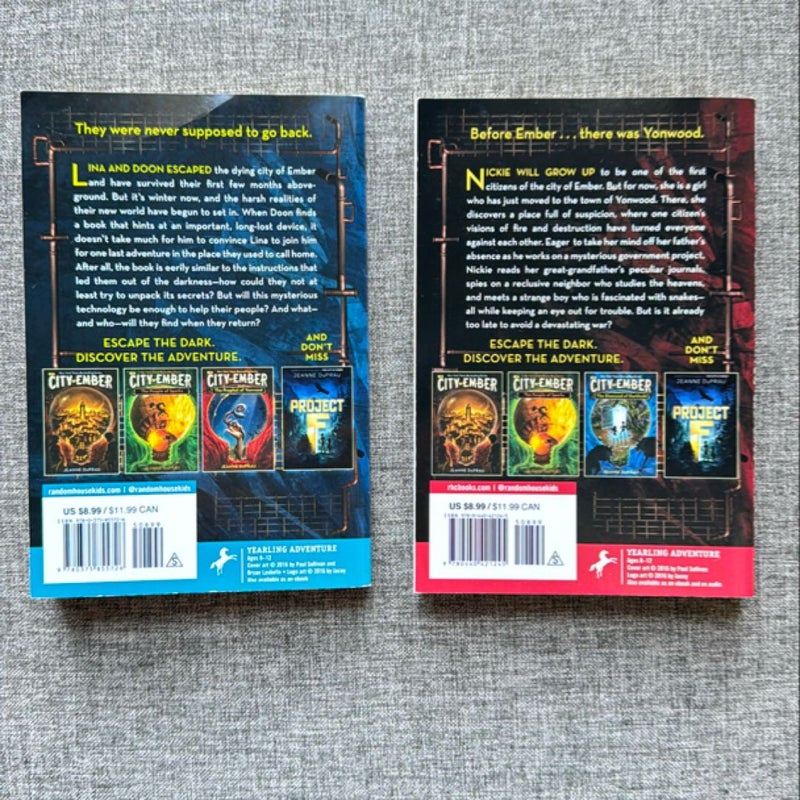 City of Ember (2 Books) The Diamond of Darkhold and The Prophet of Yonwood