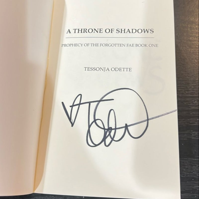 A Throne of Shadows & A Cage of Crystal BOTH SIGNED