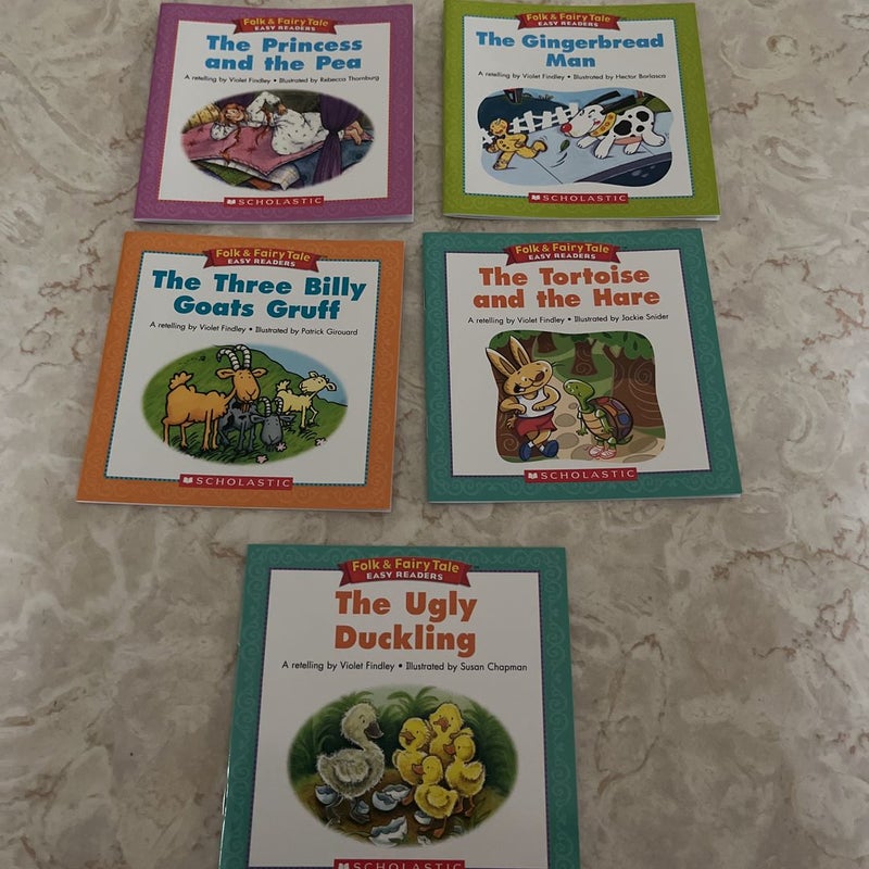 Bundle of 15 Scholastic Folk & Fairy Tale Easy Readers
