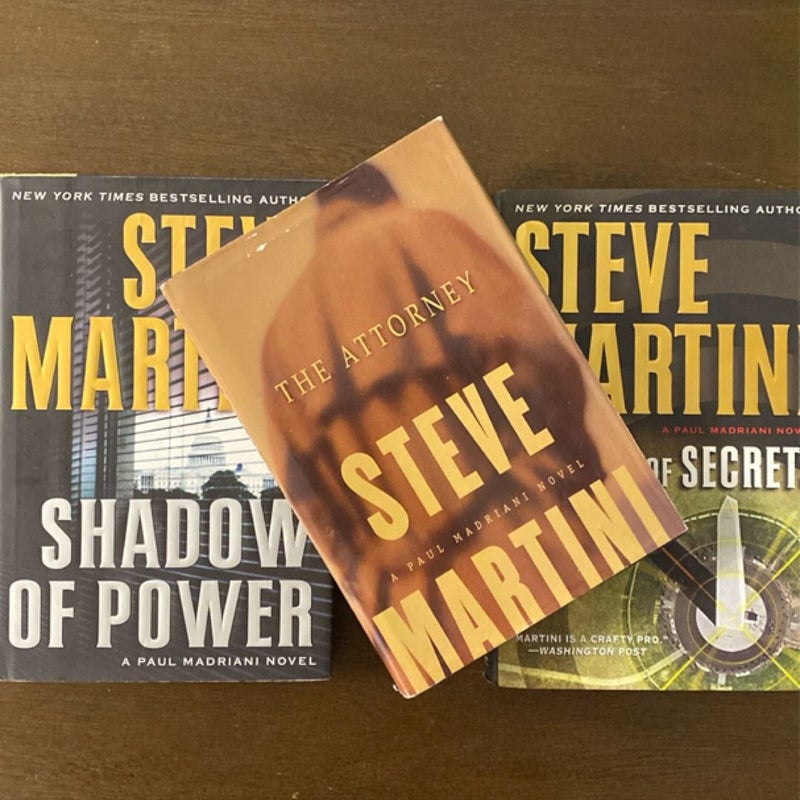 Steve Martini Hardback Book Bundle (Paul Madriani Novels) (dust jacket wear)