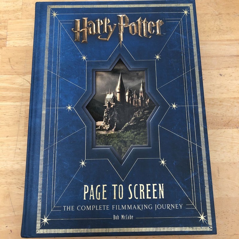 Harry Potter Page to Screen by Bob McCabe, Hardcover