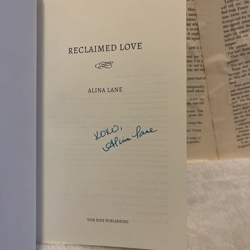 Reclaimed Love - signed