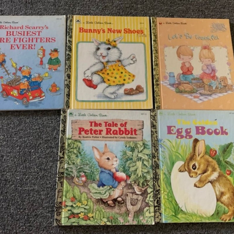 Little golden books variety set of 5
