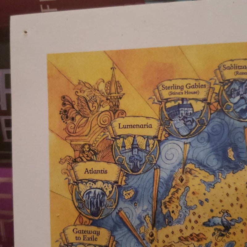 Keeper of the Lost Cities map art print from the pre-order giveaway